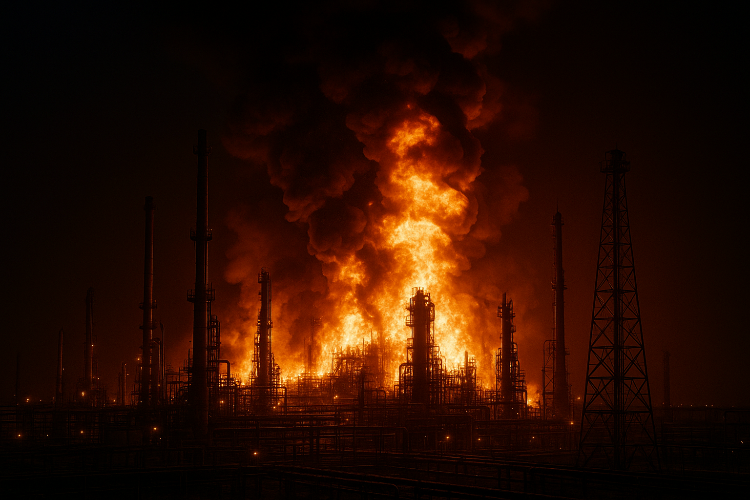 Chevron Refinery Fire El Segundo- Representational Image